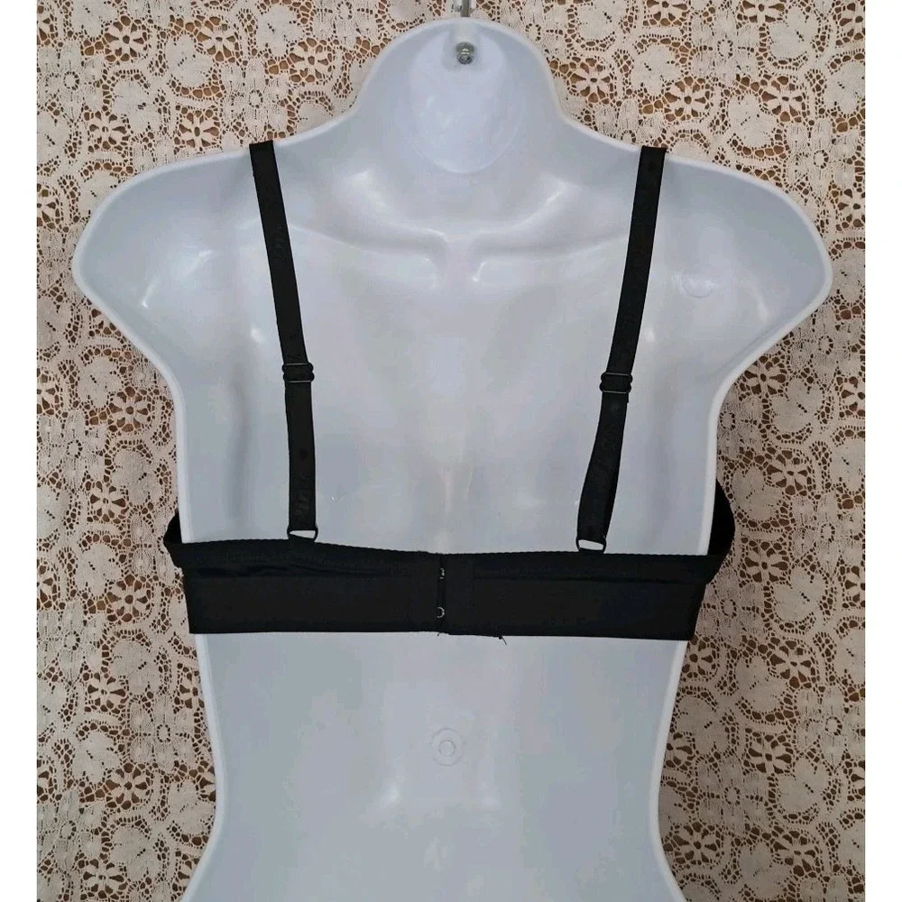 Pink Lover Wireless Bra 38C Black Adjustable Straps Style 6702 Intimate Lingerie